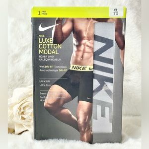 New with tag NIKE LUXE COTTON MODAL BOXER BRIEF EXTRA SOFT SWEAT WICKING comfort